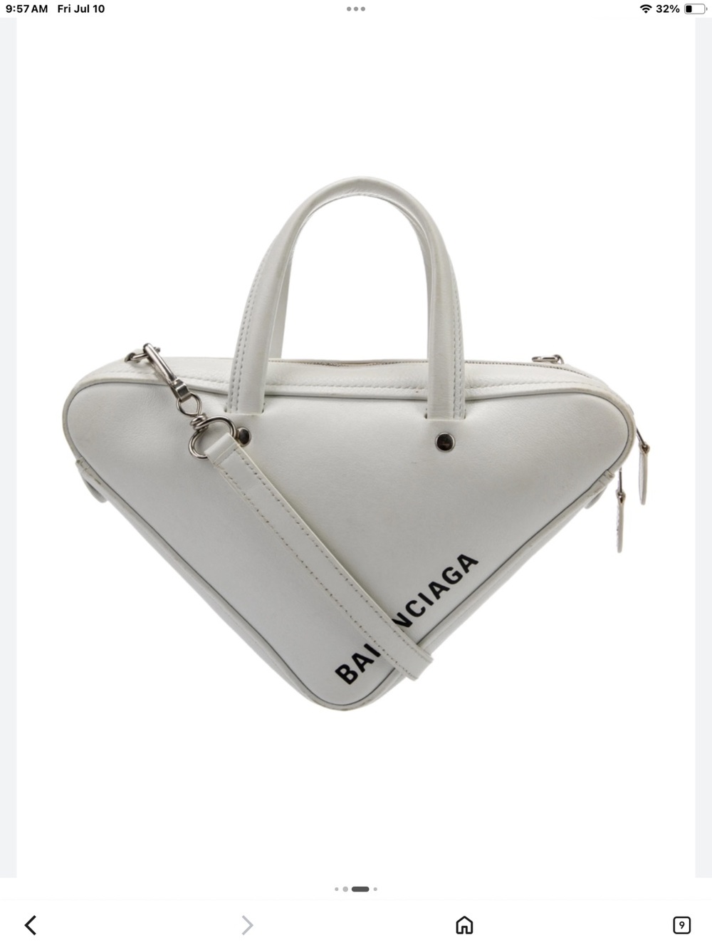 Balenciaga White handbags